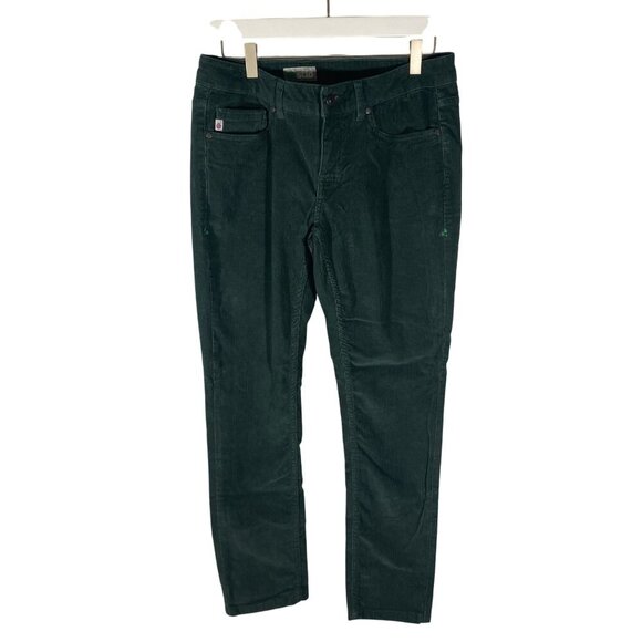 Stio Rivet Cord Pants Women’s 8 Short Forest Green Straight Fit Stretch Outdoor - Picture 1 of 10
